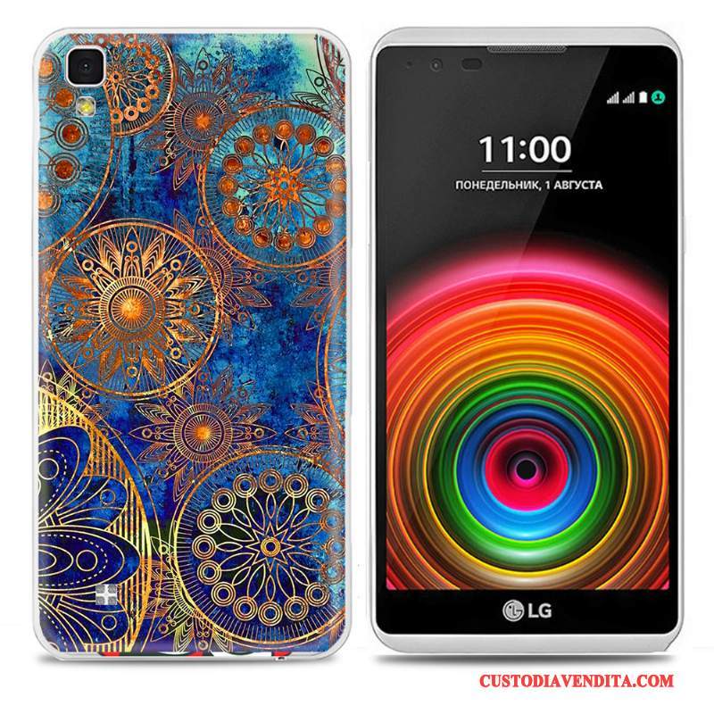 Custodia Lg X Power Colore Sottile Blu, Cover Lg X Power Protezione Morbidotelefono