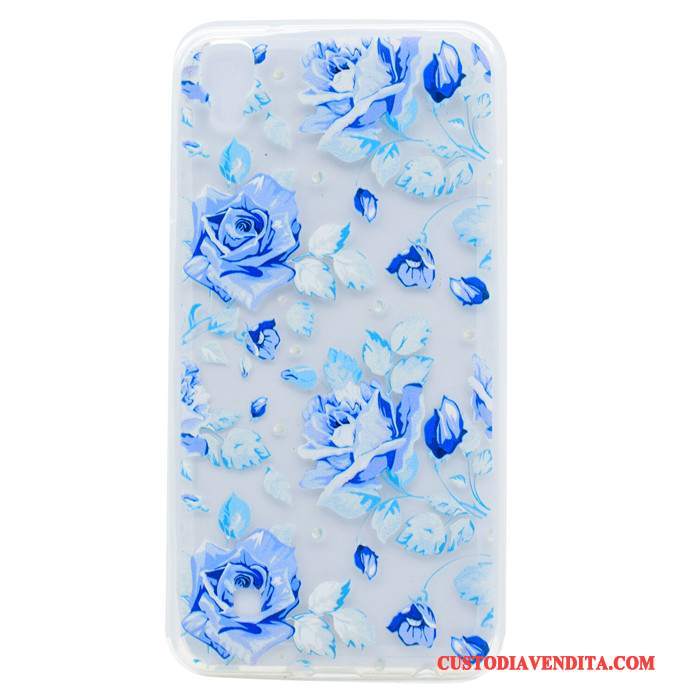 Custodia Lg X Power Protezione Blu Borse, Cover Lg X Power Hemming Sottile