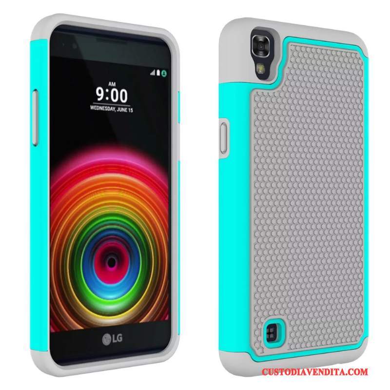 Custodia Lg X Power Silicone Anti-caduta Porpora, Cover Lg X Power Protezione Telefono Morbido