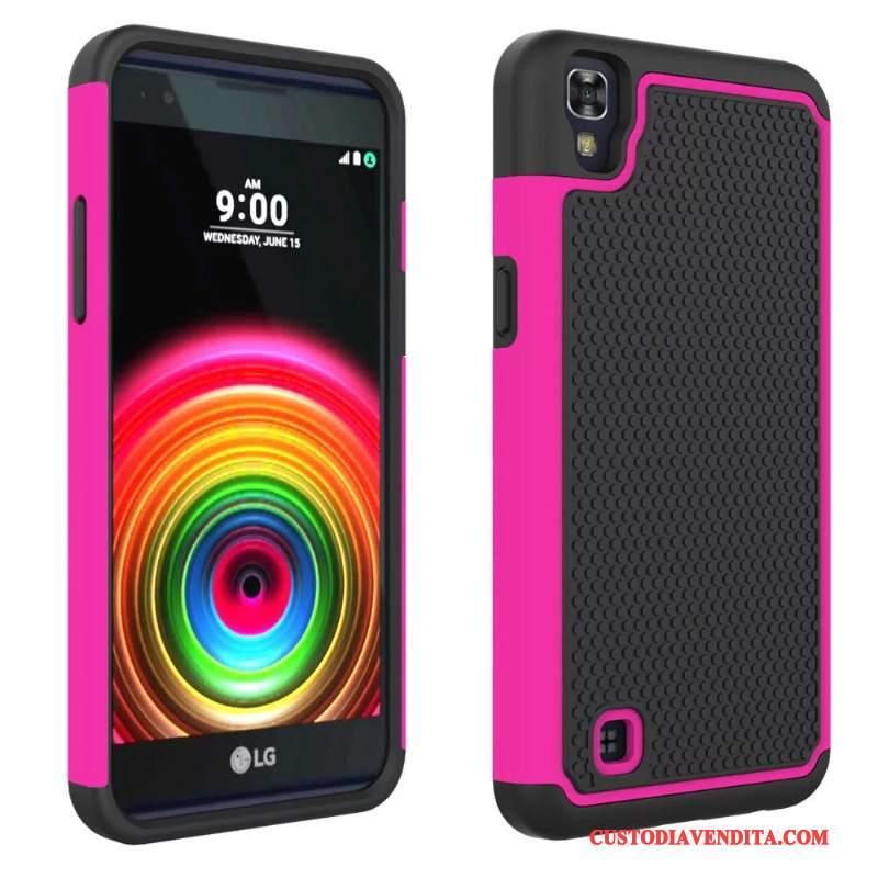 Custodia Lg X Power Silicone Anti-caduta Porpora, Cover Lg X Power Protezione Telefono Morbido