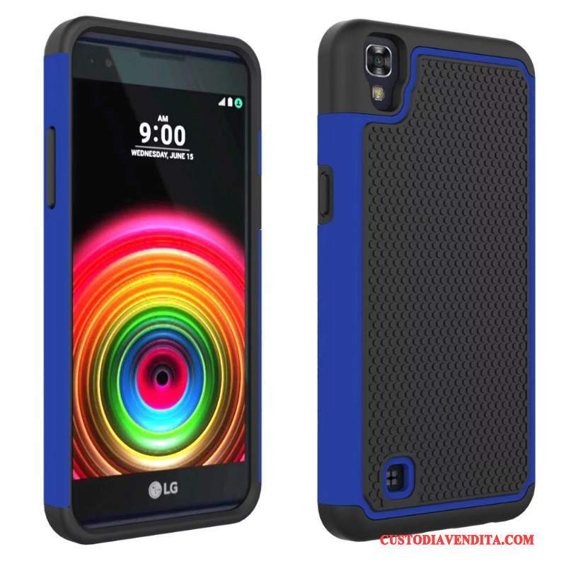 Custodia Lg X Power Silicone Anti-caduta Porpora, Cover Lg X Power Protezione Telefono Morbido