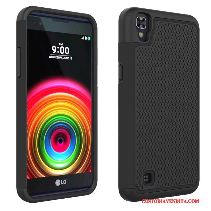 Custodia Lg X Power Silicone Anti-caduta Porpora, Cover Lg X Power Protezione Telefono Morbido