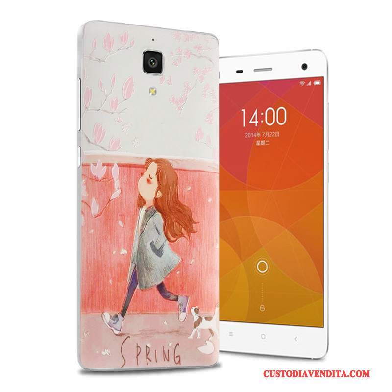 Custodia Mi 4 Cartone Animato Porporatelefono, Cover Mi 4 Protezione Piccola Coperchio Posteriore