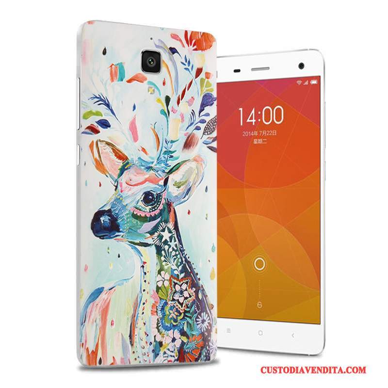 Custodia Mi 4 Cartone Animato Porporatelefono, Cover Mi 4 Protezione Piccola Coperchio Posteriore