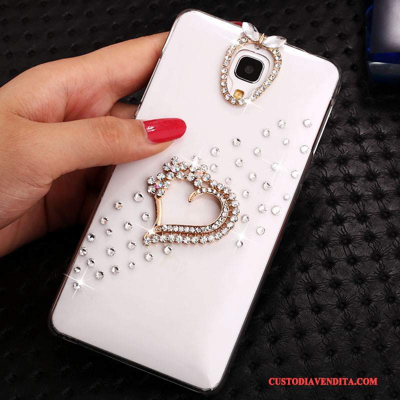 Custodia Mi 4 Cartone Animato Tendenza Bianco, Cover Mi 4 Strass Trasparente Piccola