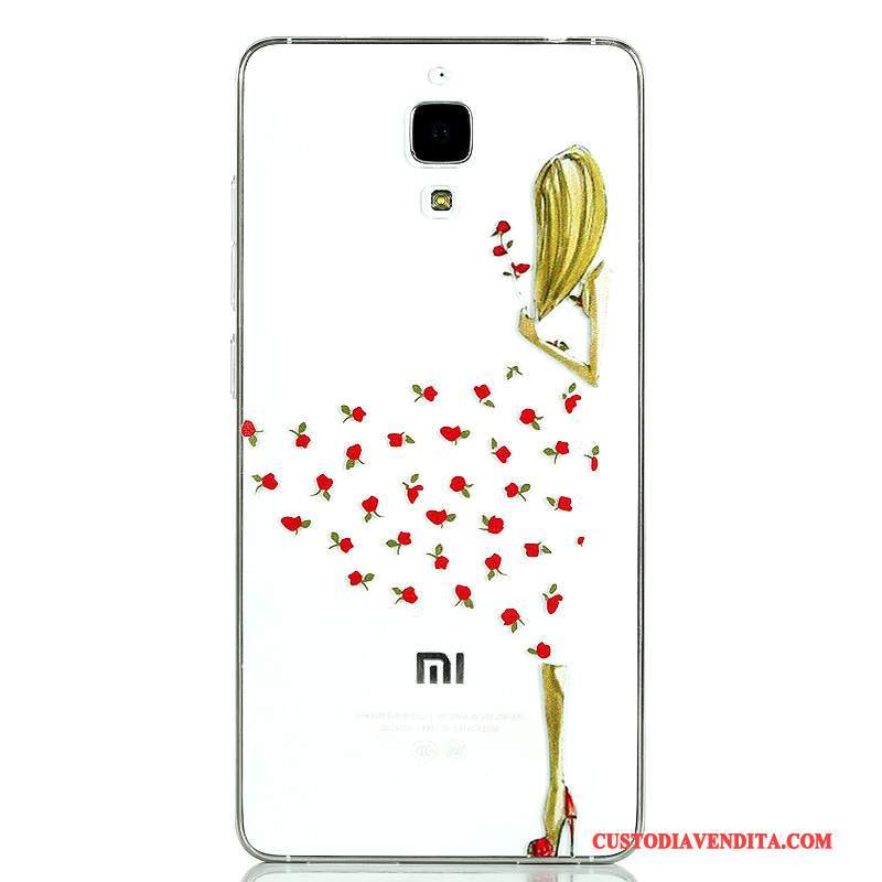 Custodia Mi 4 Cartone Animato Tutto Inclusotelefono, Cover Mi 4 Silicone Piccola Coperchio Posteriore