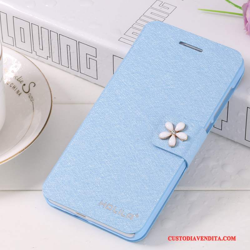 Custodia Mi 4 Protezione Telefono Alto, Cover Mi 4 Pelle Piccola Blu