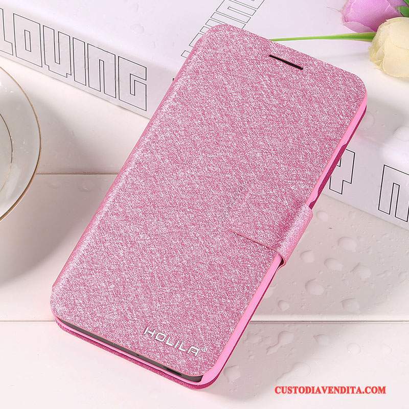 Custodia Mi 5 Pelle Anti-caduta Tutto Incluso, Cover Mi 5 Folio Telefono Rosa