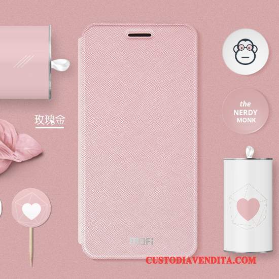 Custodia Mi 5 Pelle Piccola Anti-caduta, Cover Mi 5 Protezione Tutto Incluso Rosa