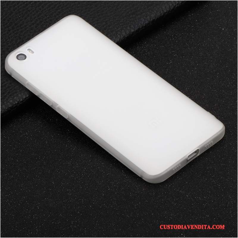 Custodia Mi 5 Silicone Leggeretelefono, Cover Mi 5 Protezione Bianco Piccola