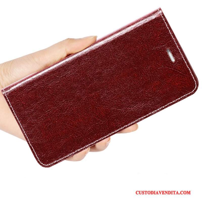 Custodia Mi 5 Silicone Semplicitelefono, Cover Mi 5 Folio Piccola Rosso