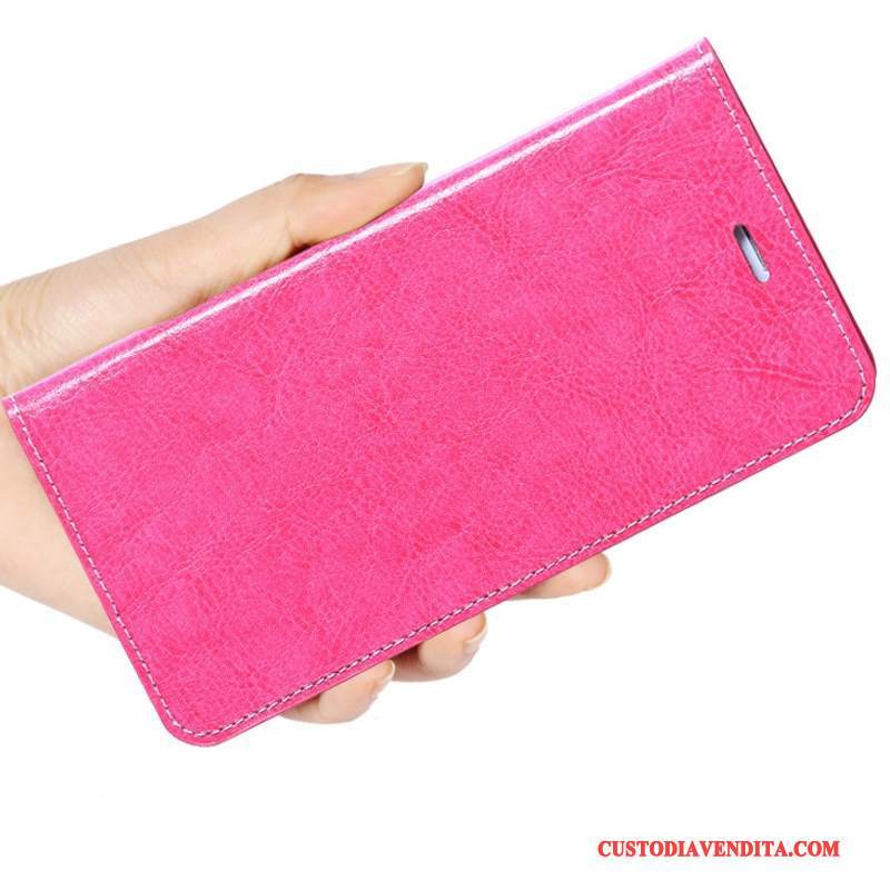 Custodia Mi 5 Silicone Semplicitelefono, Cover Mi 5 Folio Piccola Rosso