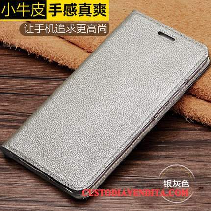 Custodia Mi 5x Pelle Oro Difficile, Cover Mi 5x Folio Lusso Affari