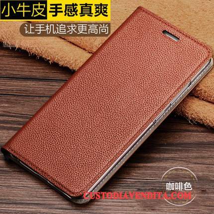 Custodia Mi 5x Pelle Oro Difficile, Cover Mi 5x Folio Lusso Affari