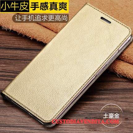 Custodia Mi 5x Pelle Oro Difficile, Cover Mi 5x Folio Lusso Affari