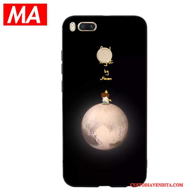 Custodia Mi 5x Silicone Astratto Morbido, Cover Mi 5x Cartone Animato Nerotelefono