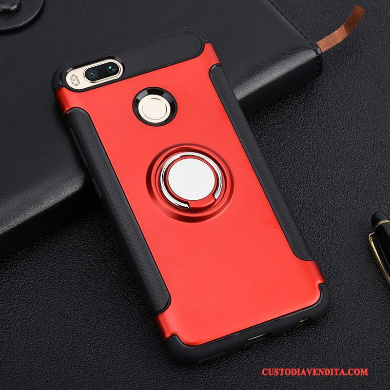 Custodia Mi 5x Silicone Magnetico Supporto, Cover Mi 5x Protezione Tendenza Oro