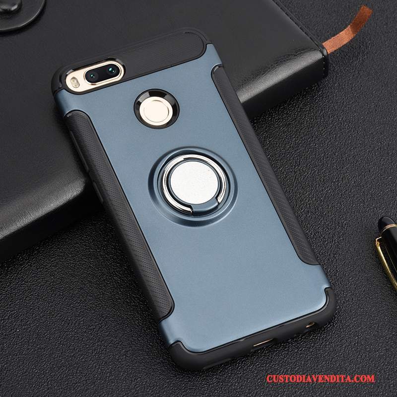 Custodia Mi 5x Silicone Magnetico Supporto, Cover Mi 5x Protezione Tendenza Oro