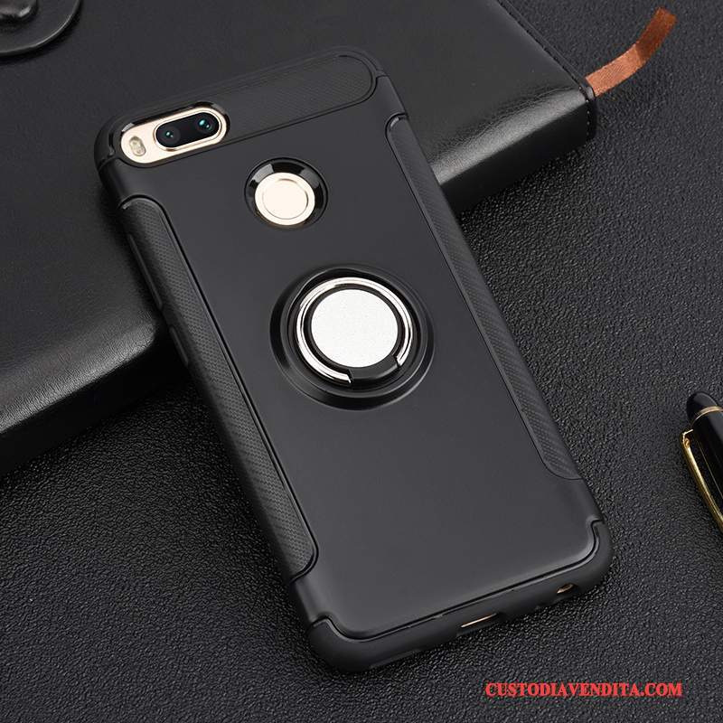 Custodia Mi 5x Silicone Magnetico Supporto, Cover Mi 5x Protezione Tendenza Oro