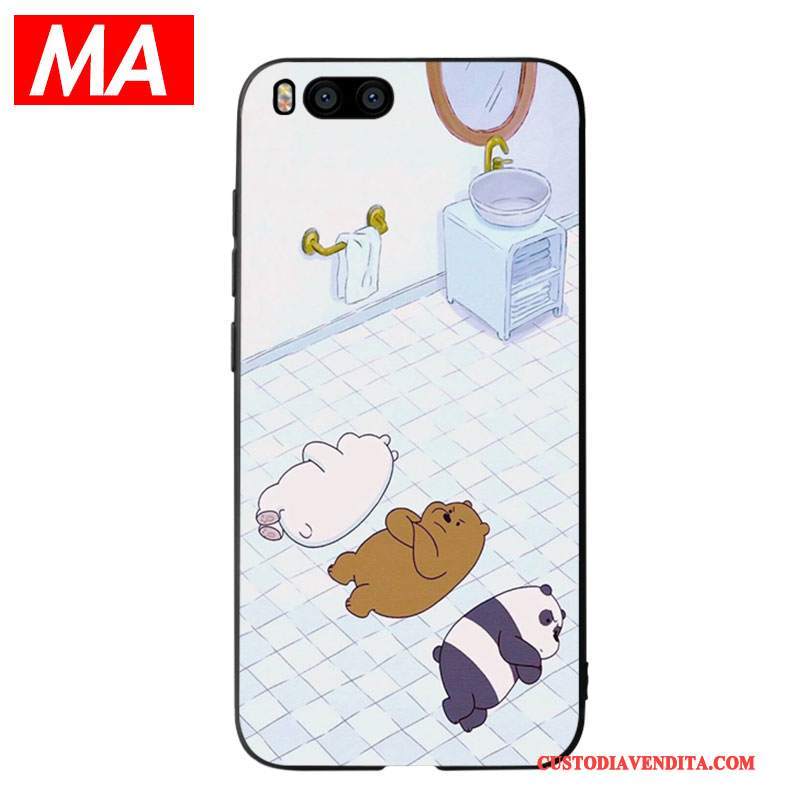 Custodia Mi 6 Moda Tutto Incluso Tendenza, Cover Mi 6 Cartone Animato Blu Chiaro Orso