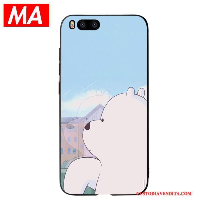 Custodia Mi 6 Moda Tutto Incluso Tendenza, Cover Mi 6 Cartone Animato Blu Chiaro Orso