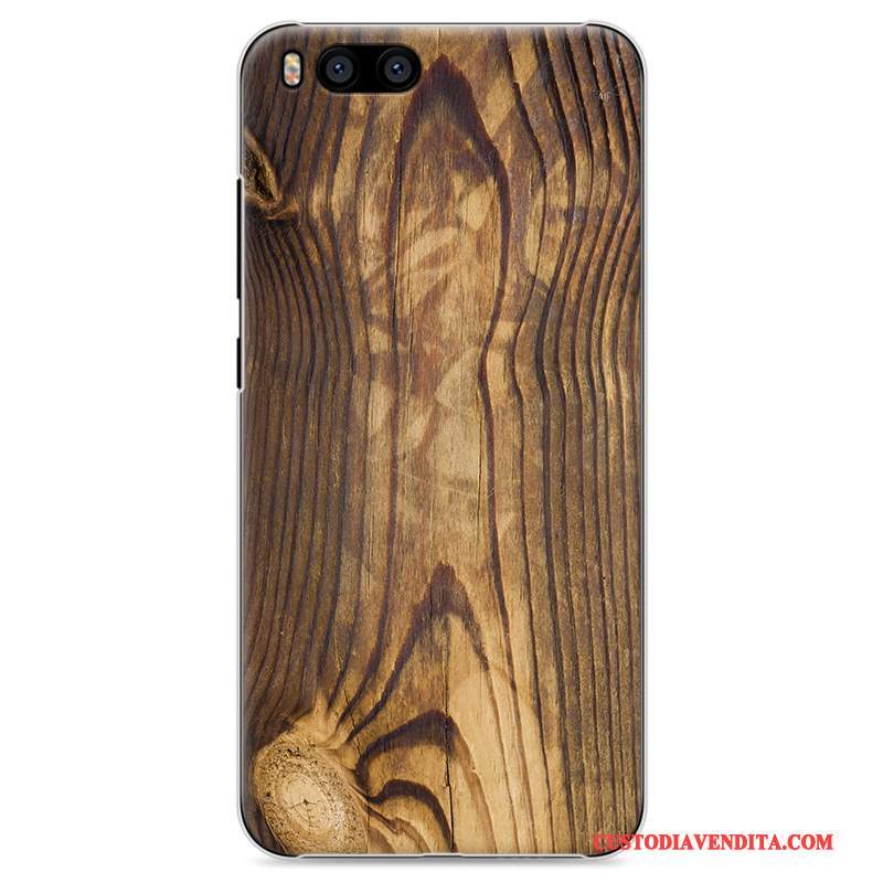 Custodia Mi 6 Protezione Telefono Bianco, Cover Mi 6 Vintage Legno Difficile