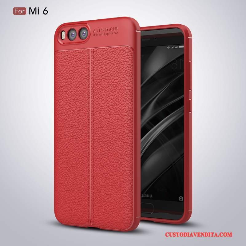 Custodia Mi 6 Silicone Anti-caduta Grigio, Cover Mi 6 Protezione Tutto Incluso Rosso