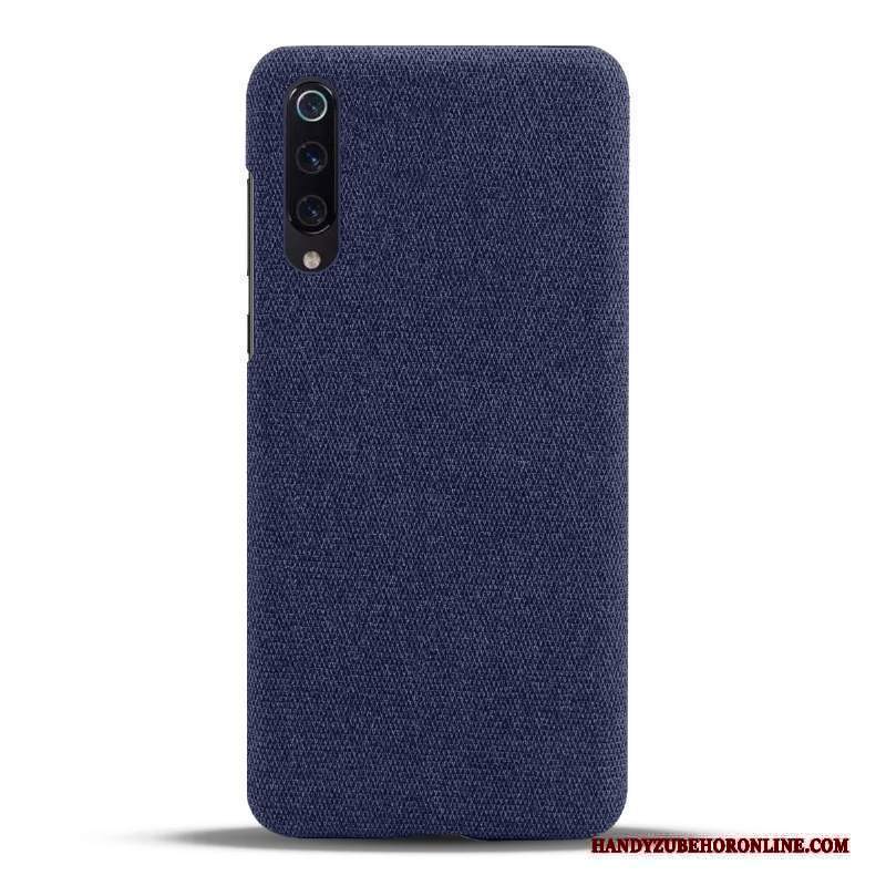 Custodia Mi 9 Lite Creativo Leggere Anti-caduta, Cover Mi 9 Lite Protezione Panno Blu