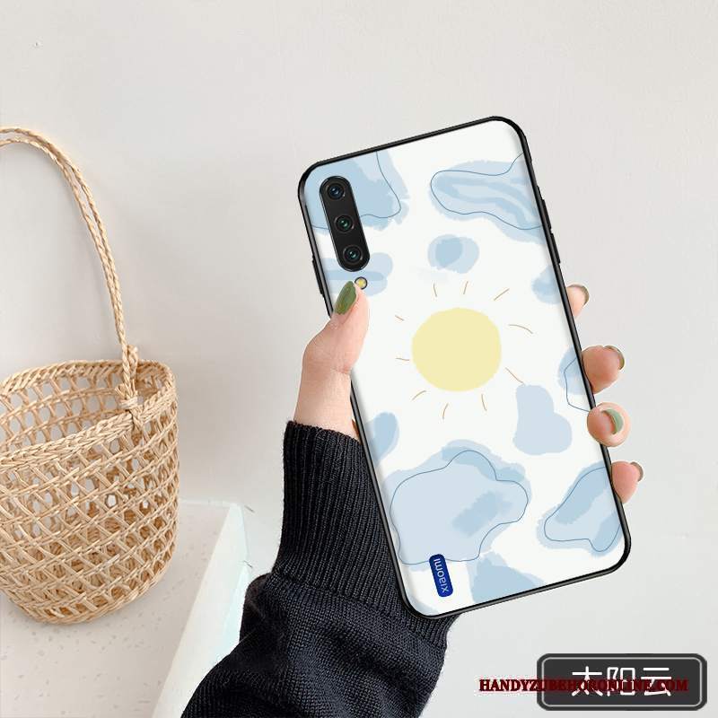 Custodia Mi 9 Lite Moda Vetro Piccola, Cover Mi 9 Lite Creativo Net Red Tutto Incluso