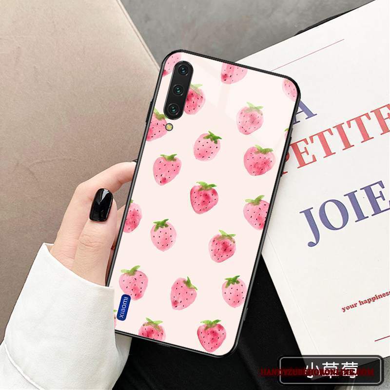 Custodia Mi 9 Lite Moda Vetro Piccola, Cover Mi 9 Lite Creativo Net Red Tutto Incluso