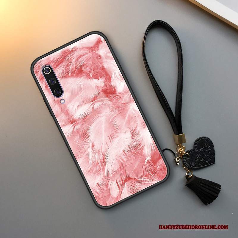 Custodia Mi 9 Lite Silicone Rosa Modello, Cover Mi 9 Lite Protezione Vento Piuma