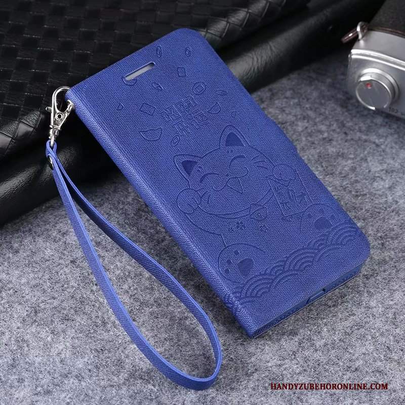 Custodia Mi 9 Protezione Telefono Anti-caduta, Cover Mi 9 Pelle Ornamenti Appesi Gattino