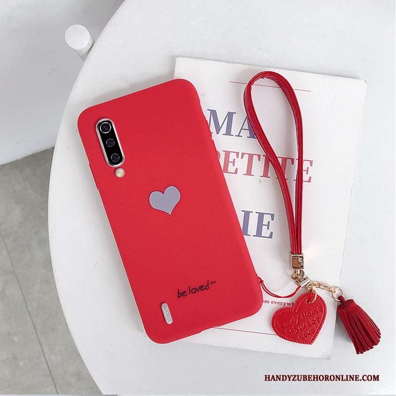 Custodia Mi 9 Se Silicone Amare Morbido, Cover Mi 9 Se Protezione Piccola Rosso