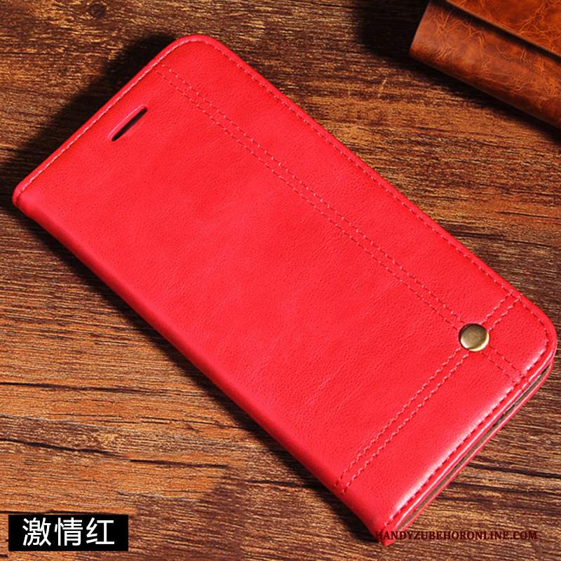 Custodia Mi 9t Pelle Telefono Rosso, Cover Mi 9t Protezione Tutto Incluso Piccola