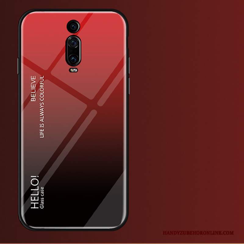 Custodia Mi 9t Pro Protezione Anti-caduta Piccola, Cover Mi 9t Pro Nero Rosso