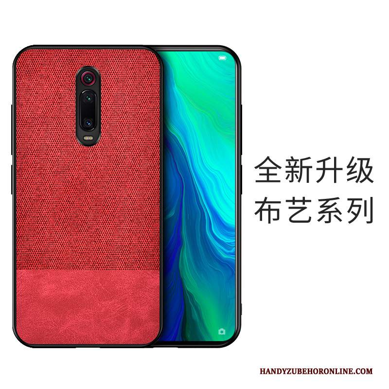 Custodia Mi 9t Protezione Piccola Rosso, Cover Mi 9t Telefono Morbido