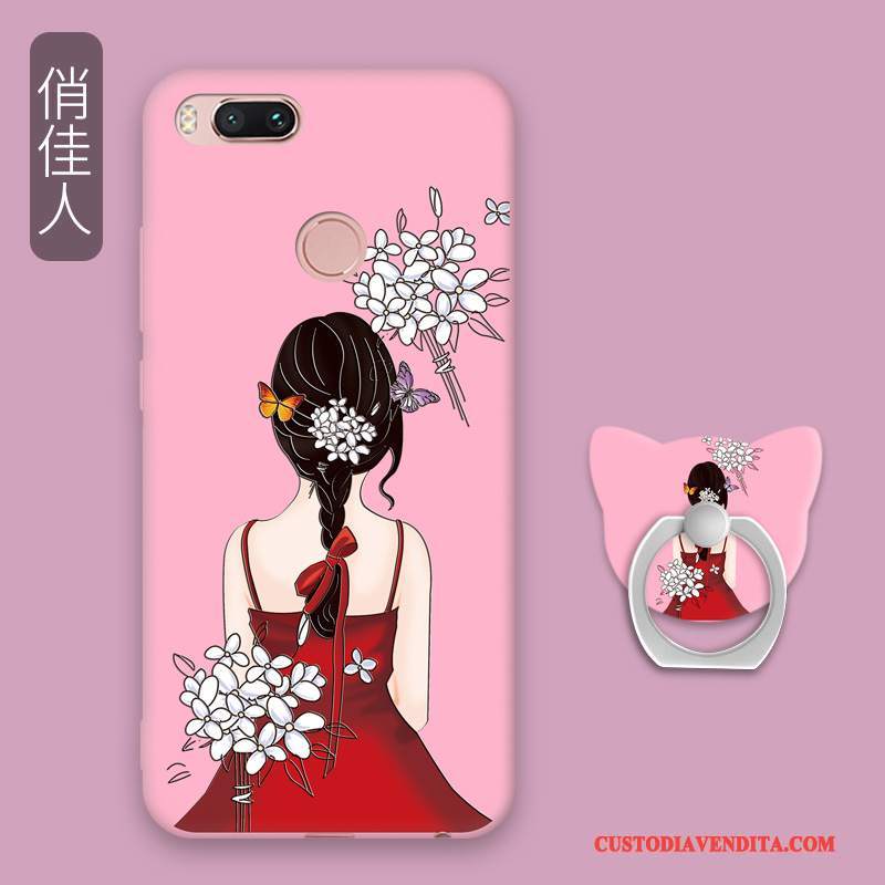 Custodia Mi A1 Fibbia Anti-caduta, Cover Mi A1 Di Personalità Rosa