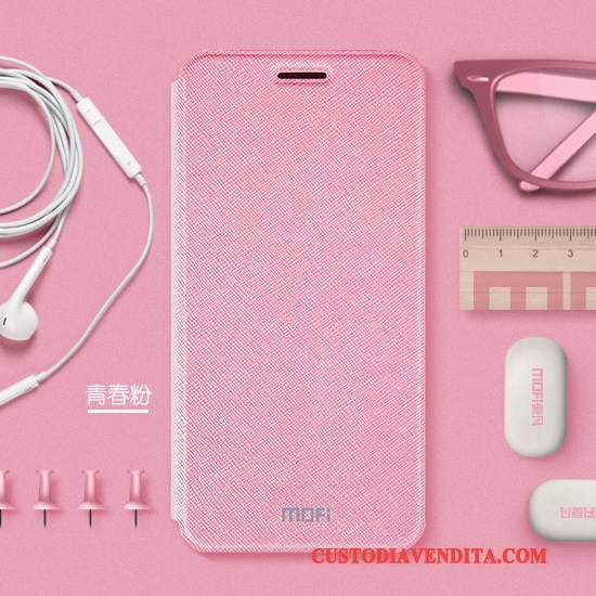 Custodia Mi A1 Protezione Telefono Rosa, Cover Mi A1 Pelle Tutto Incluso Piccola