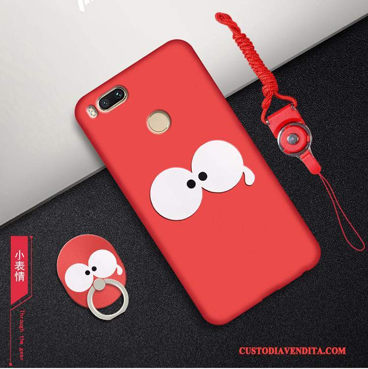 Custodia Mi A1 Tutto Incluso Di Personalità, Cover Mi A1 Rosso Ring