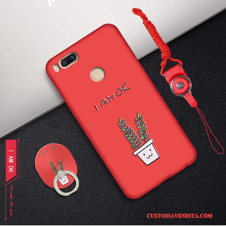 Custodia Mi A1 Tutto Incluso Di Personalità, Cover Mi A1 Rosso Ring