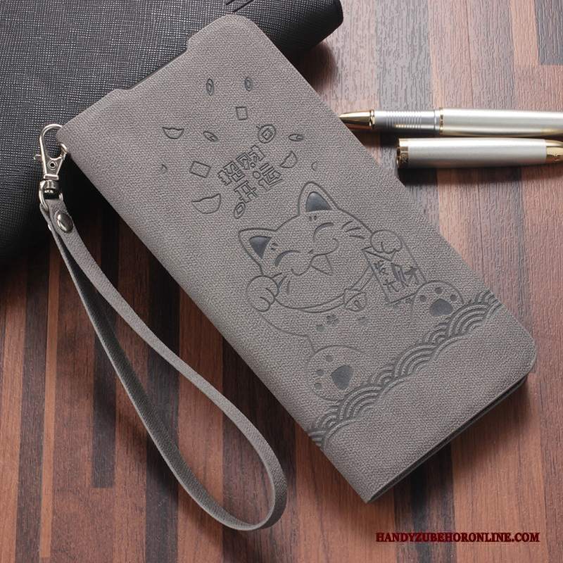 Custodia Mi A3 Creativo Piccolatelefono, Cover Mi A3 Silicone Grigio Anti-caduta