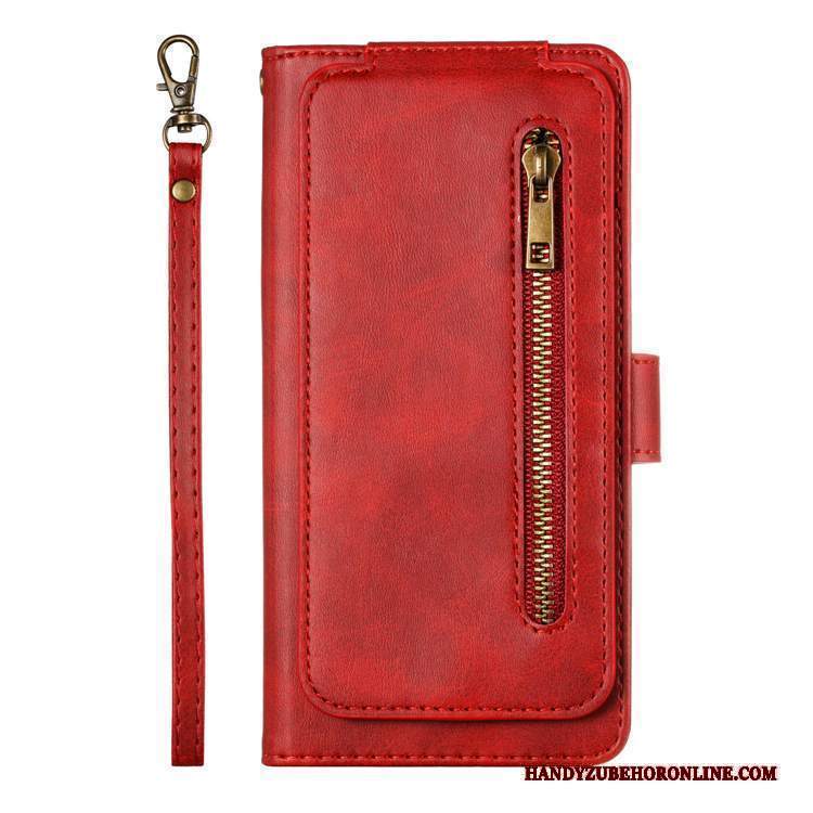 Custodia Mi A3 Folio Colore Profondo Rosso, Cover Mi A3 Pelle Piccolatelefono