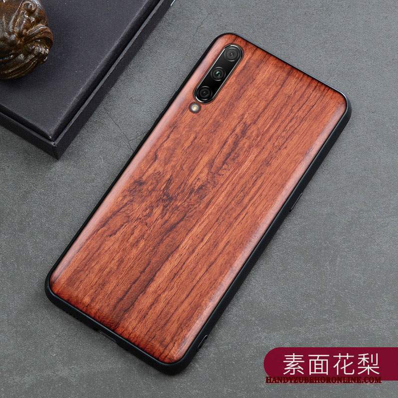 Custodia Mi A3 Legno Massello Scultura Nuovo, Cover Mi A3 Protezione Stile Cinesetelefono