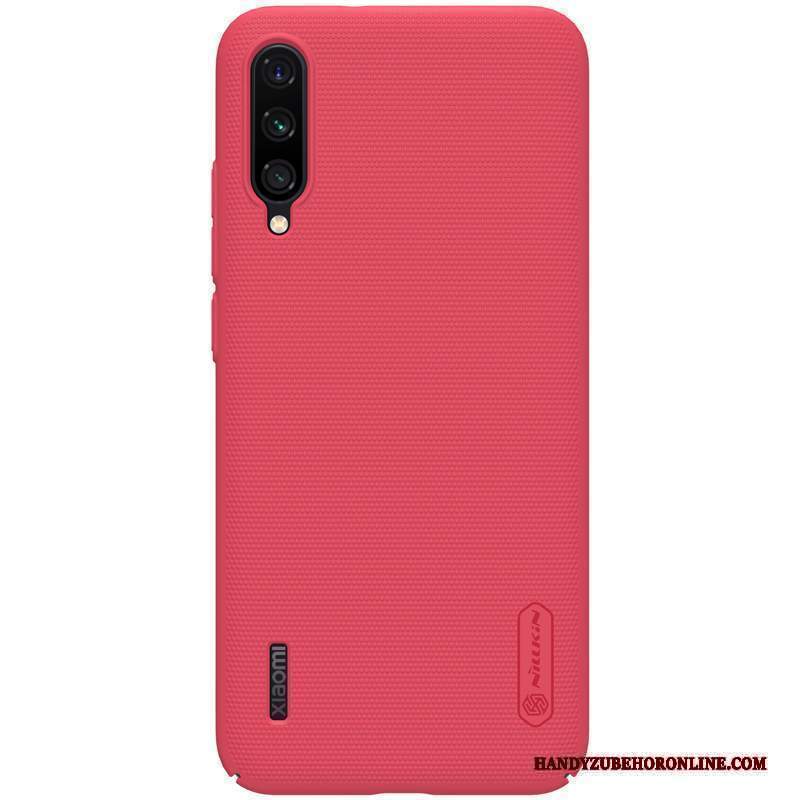 Custodia Mi A3 Protezione Monocromatico Difficile, Cover Mi A3 Leggere Blu