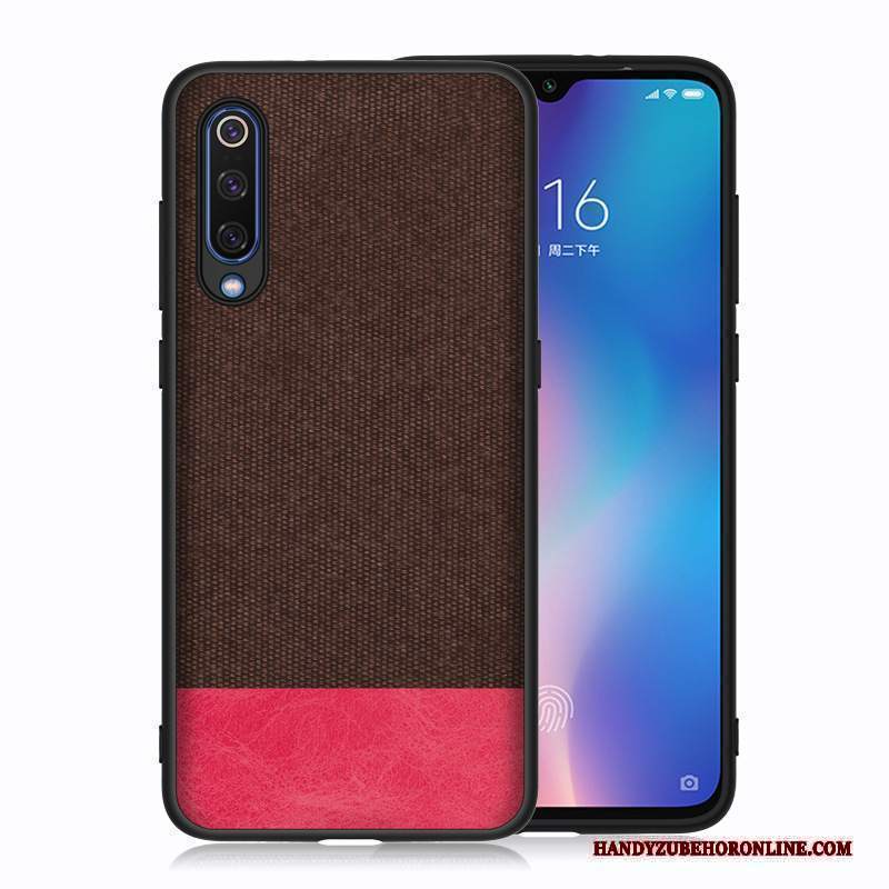 Custodia Mi A3 Silicone Anti-caduta Piccola, Cover Mi A3 Blu Rosso