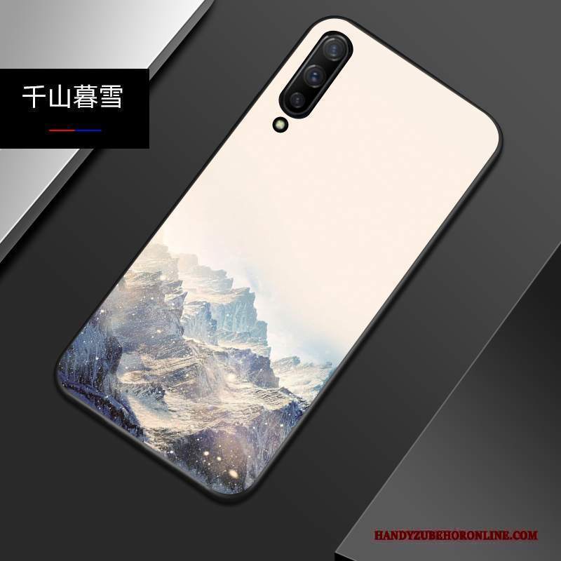 Custodia Mi A3 Silicone Marchio Di Tendenza Anti-caduta, Cover Mi A3 Goffratura Di Personalità Piccola