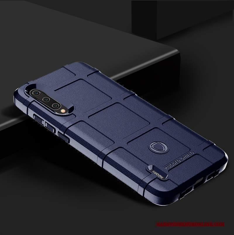 Custodia Mi A3 Silicone Morbido Blu, Cover Mi A3 Protezione Piccola Tendenza