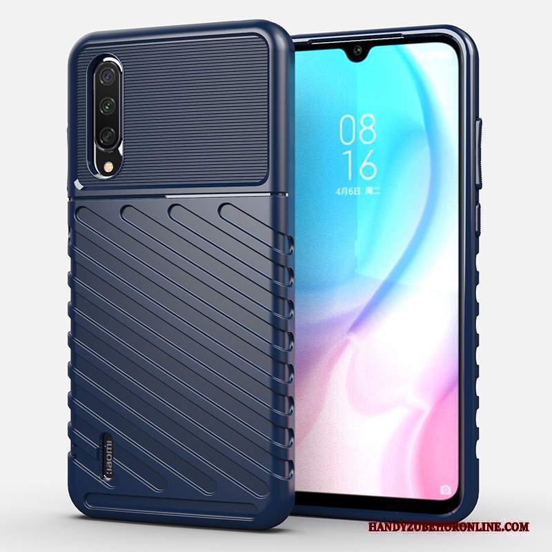 Custodia Mi A3 Silicone Telefono Piccola, Cover Mi A3 Protezione Anti-caduta Blu