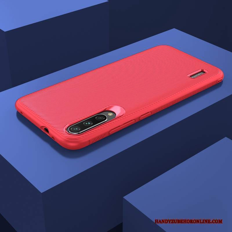 Custodia Mi A3 Silicone Tempra Monocromatico, Cover Mi A3 Protezione Ornamenti Appesi Morbido