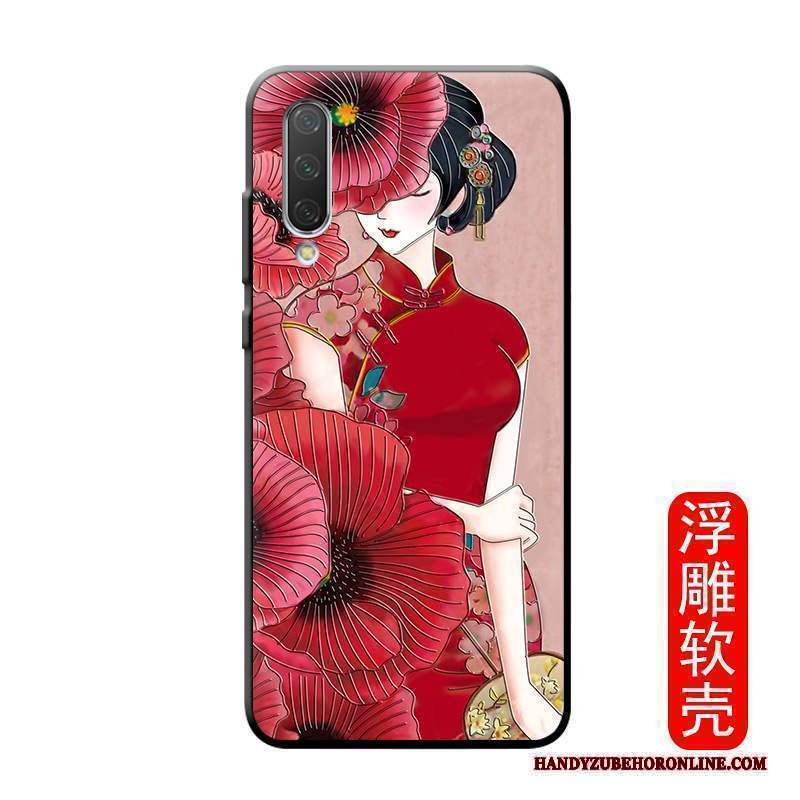 Custodia Mi A3 Vintage Piccola Morbido, Cover Mi A3 Creativo Stile Cinese Personalizza